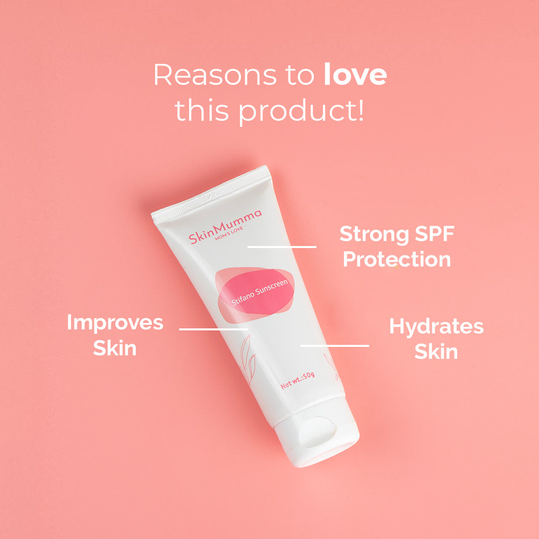 Non-Sticky, No White Cast Sunscreen by Dermatologist |  Stifano Sunscreen by SkinMumma