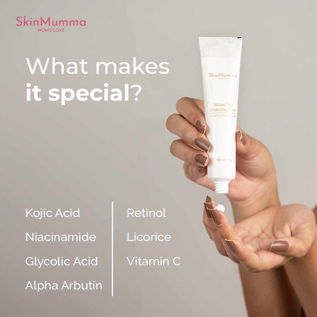 Hyperpigmentation Cream By Dermatologist | Alvaro Kojic Acid Cream by SkinMumma