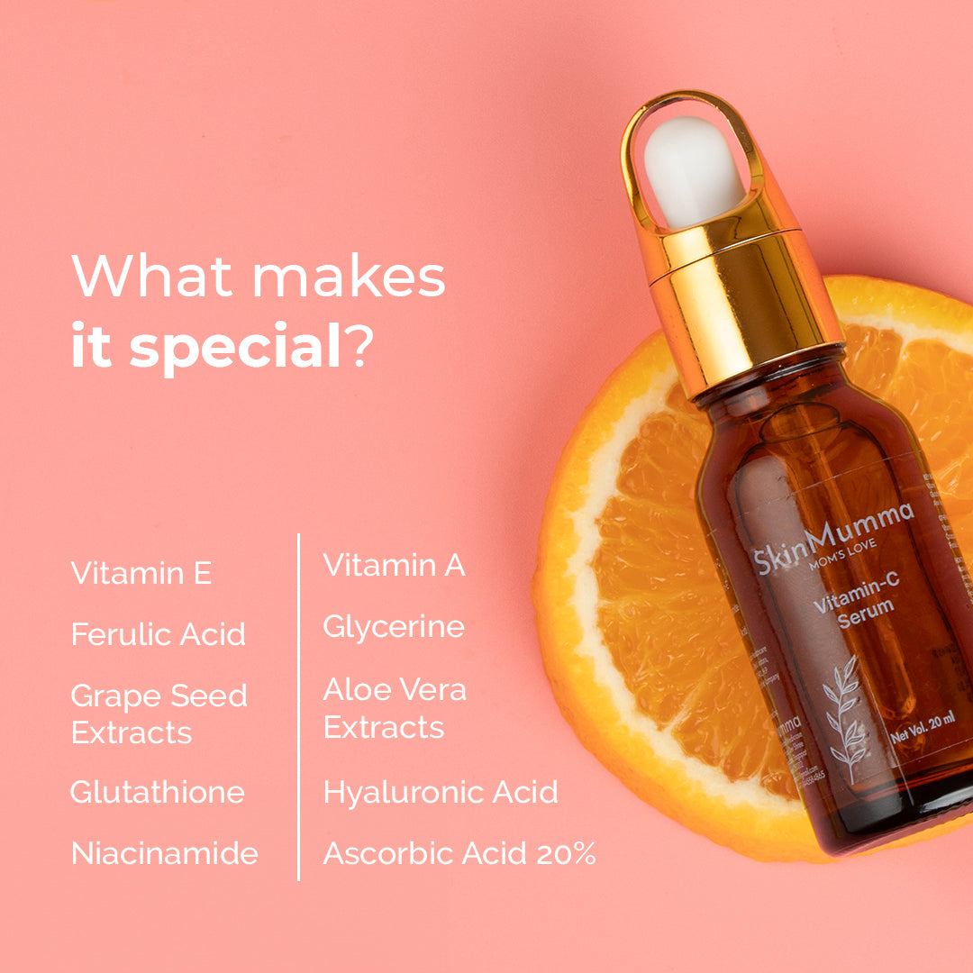 Skin Brightening Serum By Dermatologist | Vitamin C Serum by SkinMumma