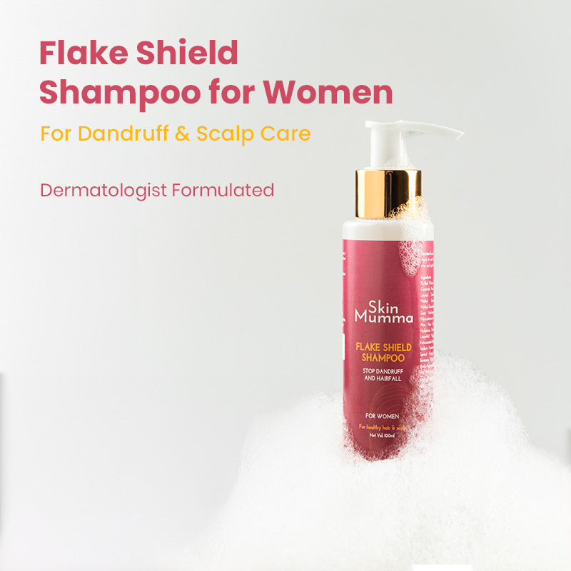 Daily Use Anti-Dandruff Shampoo for Women with Hairfall Control | Flake Shield Shampoo by SkinMumma