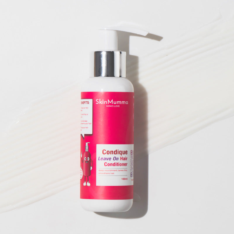 Leave-On Hair Conditioner for Women for Deep Nourishment, Frizz Control & Hair Smoothening | Condique Leave On Hair Conditioner by SkinMumma