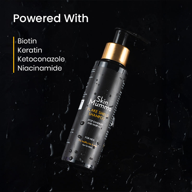 Daily Use Anti-Dandruff Shampoo for Men with Hairfall Control | Flake Shield Shampoo by SkinMumma