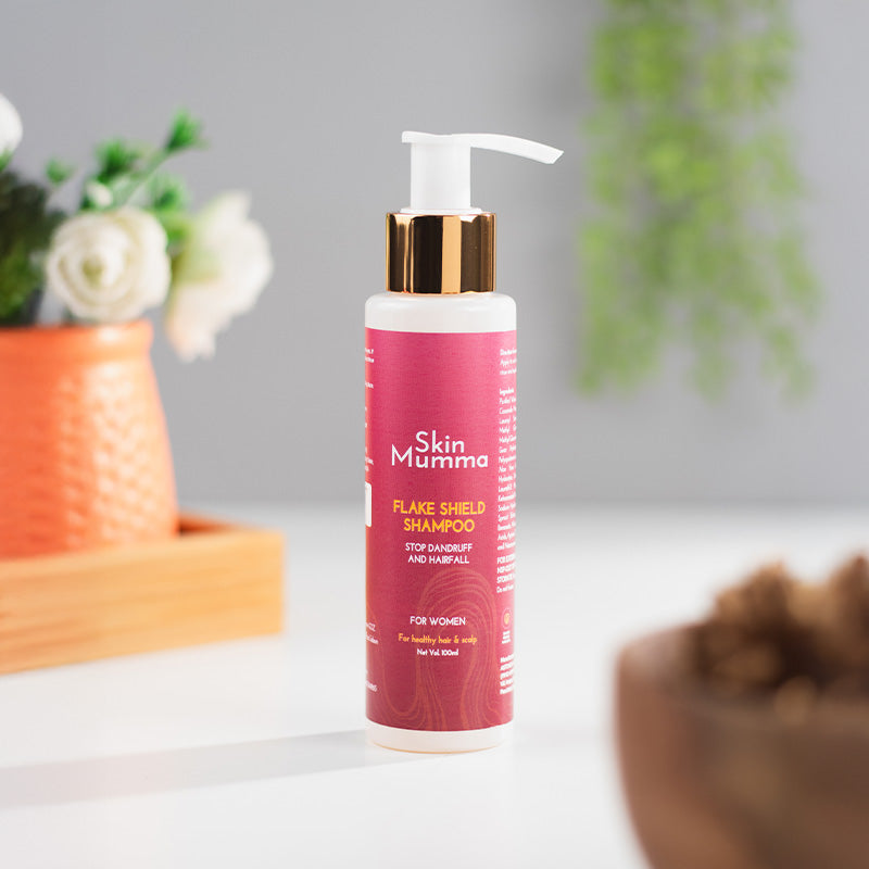 Daily Use Anti-Dandruff Shampoo for Women with Hairfall Control | Flake Shield Shampoo by SkinMumma