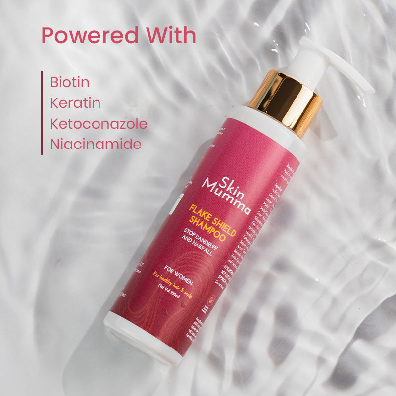 Daily Use Anti-Dandruff Shampoo for Women with Hairfall Control | Flake Shield Shampoo by SkinMumma